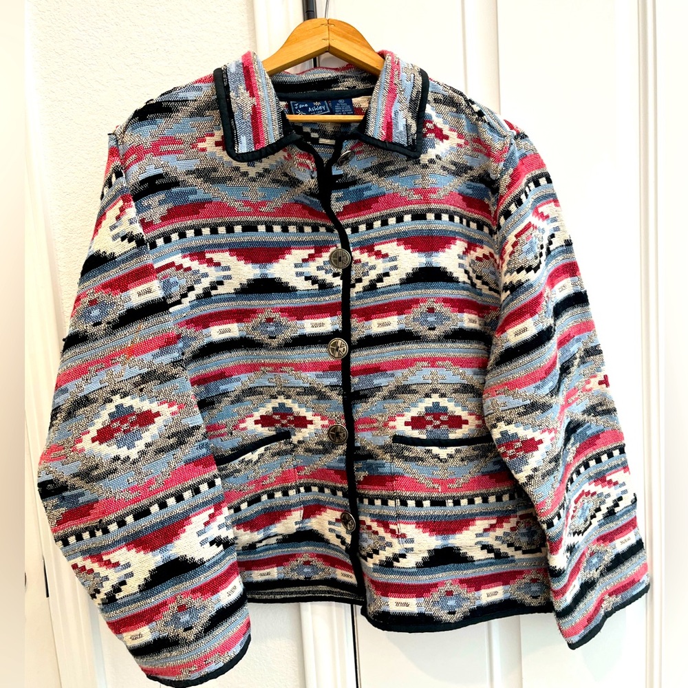 Vintage Jane Ashley Western Button up Jacket